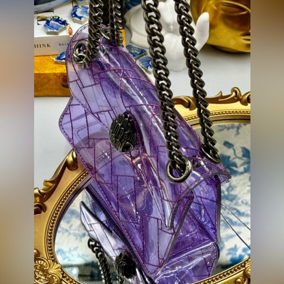 🆕 KURT GEIGER LONDON 🧿 NWOT Mini Kensington Crossbody Bag, Light Purple - Picture 7 of 16